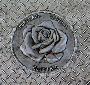 rose manhole cover
