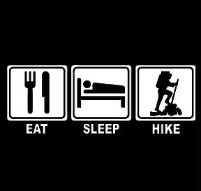 eat sleep hike